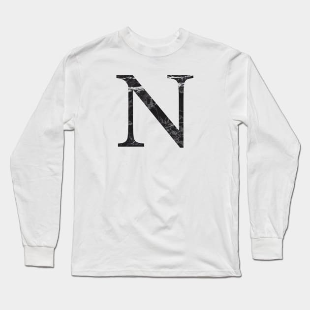 Marble N Long Sleeve T-Shirt by lolosenese